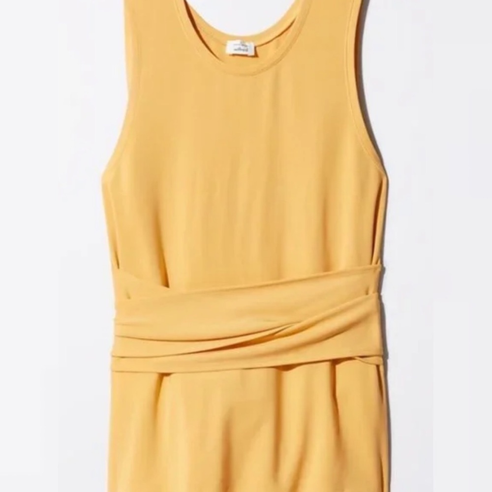 Wilfred Yellow Top Luciole Wrap Around Tank Balletcore Size XXS‎ Mustard Yellow - Picture 3 of 14